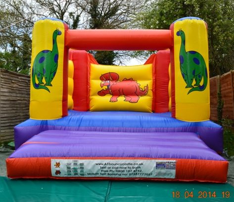 Dinosaurs Bouncy Castle (8ft Low Height)