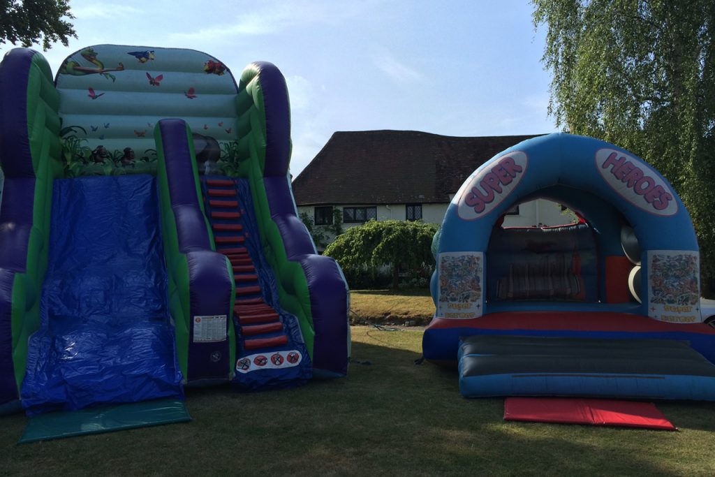 Princess Obstacle Course with Slide with Celebration Bouncy Castle